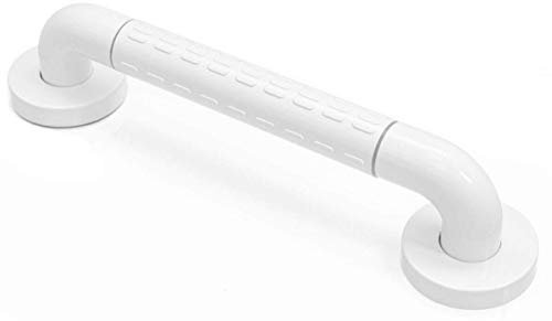 eyepower Anti-Rutsch Badewannengriff 30 cm Senioren Haltegriff Edelstahl Weiß