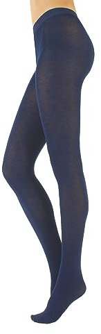 CALZITALY Collants Épais en Cachemire Opaques pour l’Hiver | S, M, L, XL, XXL, 3XL, 4XL | 150 DEN | Fabriqué en Italie (L, Bleu)