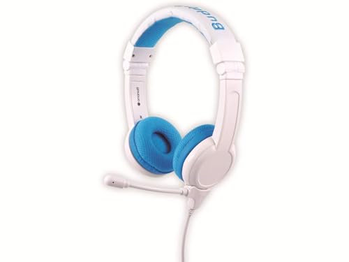 ONANOFF BuddyPhones® Kinder On Ear Headset kabelgebunden Blau Lautstärkebegrenzung, Faltbar, Heads