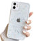 Ownest Compatible for iPhone 11 Case Phone Case Glitter Clear Sparkly Bling Star for Women Girls Soft TPU Shockproof Anti-scratch Protective Phone Cases for iPhone 11-White