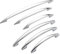 Bogen Design Schrank Tür Schublade Griff, 96/128/160/192/224/256mm Schraubenabstand Chrom Möbelgriff für Küche Schrank Tür, Schlafzimmer Schublade Schublade