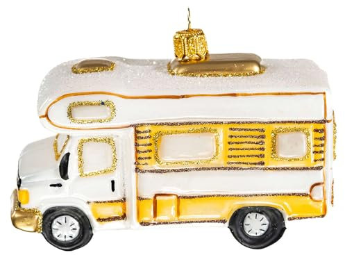 Holyart Camper, Weihnachtsbaumschmuck aus mundgeblasenem Glas