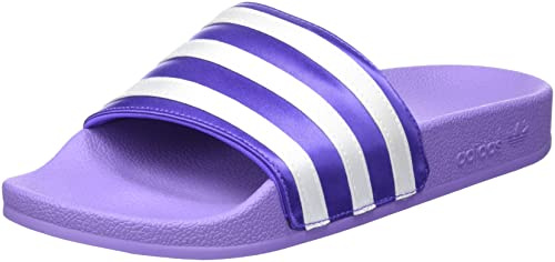 adidas Damen Adilette W Slides, Magic Lilac/FTWR White/Purple Rush, 40.5 EU