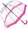 Unibos | Birdcage Dome Umbrellas | PVC Transparent | Long Handle Wedding Brolly | Unisex Party Parasol Rain Bridesmaid Bridal | See Through Umbrella | Waterproof Stick Umbrellas | Strong/Lightweight
