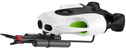 Youcan Robot BW Space Pro Max Underwater Drone with Robotic Arm Claw 4K UHD Camera Remote Control Dive to 330ft Real-Time Viewing Stable Signal RC Submarine,ROV (Tether of 150m Set)