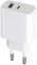Chargeur Rapide Universel MaxLife 20W USB + USB-C PD 3.0 Blanc, Compact, Puissant, Compatible Samsung, Apple, Xiaomi, Google, Honor, Huawei, Motorola, Sony, Vivo, Crosscall …
