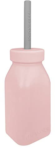 MinikOiOi 101240008 Flasche 200 ml Flasche+Strohhalm rosa