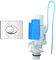 GROHE 38506000 | Skate Air WC Wall Plate, Chrome & 42314000 AV1 Complete, White, Small