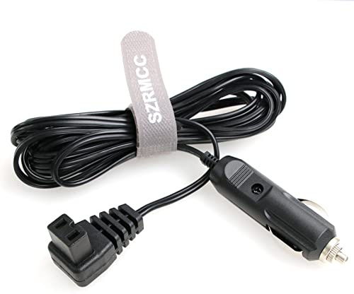 SZRMCC 12 V DC Zigarettenanzünder-Kabel, 2-polig, Kabelstecker, Auto-Kühlbox, Mini-Kühlschrank-Ersatz-Verlängerungsdraht für Auto-Kühlbox, Mini-Kühlschrank Wagan EL6214 (rechtwinkliger 1,5 m)