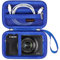Canboc Camera Case for Canon PowerShot G7 X Mark II/ G7X Mark III Digital 4K Vlogging Camera, Point and Shoot 4K Video Camera Bag, Zipper Mesh Pocket fits USB Cable, Batteries, Blue