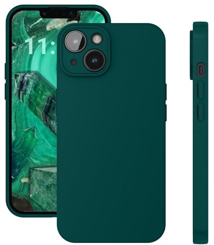 ELEVAVIDA Handyhülle für iPhone 14 türkis matt mit Kameraschutz - stoßfeste, Kratzfeste Schutzhülle für Apple iPhone 14 Slim case - Anti-Fingerabdruck