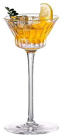 PEKJI Bicchiere da Vino Rotondo in Cristallo con Stelo Lungo Bicchiere da Cocktail Bicchiere da Vino 110 ml / 3,7 Once per Bar