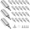 zhongko Drucktüröffner 24 Pack Push to Open Türöffner für Schrank Drucktüröffner Push to Open für Schranktüren Schranktür Magnet zum Schließen von Kleiderschrankschließung, Küchenschrank