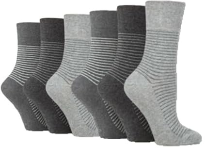 SOCK SHOP GENTLE GRIP 6 Pairs of Ladies Socks, Size UK 4-8 (6 X RH246)