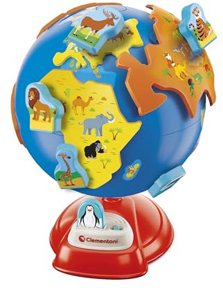 Clementoni - 78823 - Education - Mein Erster Elektronischer Globus - Auf Norwegisch Und Dänisch, Spielzeug für Kinder 3-6 Jahre, Hergestellt in Italien