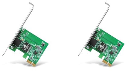 TP-Link Gigabit PCI Express Network Adapter, 32-bit PCIe interface, Supports operating systems Windows 11/10/8.1/8/7/Vista/XP, Low-Profile Bracket(TG-3468) (Pack of 2)