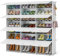 FUNLAX Shoe Rack, 3 x 8 Tier Shoe Storage Cabinet 48 Pair Shoes,Shoe Rack Organizer with Door for Closet Entryway, Bedroom and Hallway,White