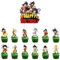 Goku Cupcake Toppers, 25 Stück Tortendeko Geburtstag Kinder, Goku Cartoon Cake Topper, Kuchen Deko Kindergeburtstag, Party Kuchen Dekoration, für Geburtstag Party Kinder