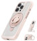Anker MagGo Magnetic Case with 360° Soft Silicone Ring Stand for iPhone 15 Pro, Slim and Durable MagSafe-Compatible Protective Cover, 2-in-1 Shockproof Case Exclusively for iPhone 15 Pro Pink