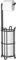 AFAjwsc Freestanding Toilet Paper Holder, Standing Toilet Paper Stand, Toilet Paper Storage, Standing Toilet Paper Holder with Space for 4 Spare Rolls, Black