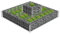 Bulliing Jardinière en Gabion Acier galvanisé 120x120x20 cm,Jardiniere sur Pieds,Bac avec Treillis,Jardiniere Terrasse