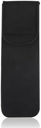 salbsever Reisetragetasche für Lockenstab aus Neopren, Schwarz, flache Eisen-Hülle, Tasche für Reise-Organizer, Lockenstab Haarglätter, Aufbewahrung, Haarstyling-Werkzeuge, 38,1 x 38,1 x 38,1 cm