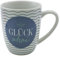 Dekohelden24 Kaffeebecher/Tasse aus Porzellan, Motiv: Glück AHOI. Größe H/Ø: 9,8 x 8,2 cm, Fassungsvermögen 250 ml, Spülmaschinengeeignet.