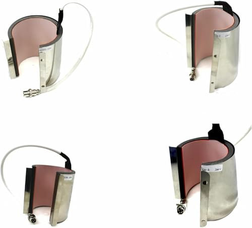 shine planet Mug Heat Press Machine for Sublimation 6oz 11oz 15oz 12oz & 17oz Latte Coffee Mugs Cups, Money Boxes, Beer Steins Heat Transfer Printing Machine 220 V (11oz Mug Attachment for wer160)