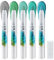 Apooliy 5 Farben Lidschatten-Stift Set,Metallisch schimmernder Creme-Lidschatten,wasserfester & langanhaltender Lidschatten-Stift