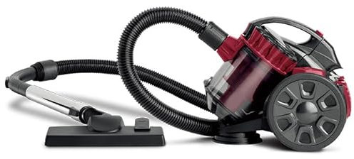 2600w Bagless Cylinder Vacuum Cleaner for Pets - High Power Motor, 1.5 Litre Capacity, 5m Power Cord, HEPA Filter, Turbo Tool for Pet Hair
