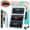 Thick Extension Cils 3D Kit Faux Cils Kit Extension Cils 60D+80D+100D Kit Extension De Cils D Curl DIY Lash Extension Kit Kit Faux Cils Extension by Obeyalash (275pcs 3D Fluffy D Curl 10-18mm)