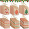 24 Stück Geschenktüten Weihnachten, Weihnachtstaschen Mit Griff, Weihnachtstüten Papier, 6 Verschiedene Muster,Geeignet Für Weihnachtsfeiern, Geburtstagsfeiern, Zum Verpacken Von Geschenken(21x15x8cm)