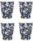 Christmas Foxes Egg Cups Set - Winter Woodland Wildlife Presents for Xmas - Pack of 4 Ceramic Egg Cups/Holders Kitchenware/Shot Glasses Drinkware Boxed Gift Set