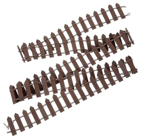 Parliky Minizaun Aus Holz Für Sukkulenten Miniaturgartenzaun Dekorativer Gartenzaun Kleiner Zaun Für Pflanzen Blumentopf Zaunornament Kurzer Zaun