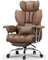 naspaluro Desk Chairs, Ergonomic Office Chairs with Footrest, PU Leather Computer Chairr, Adjustable Big High Back Executive Chair, Swivel Chair with Lumbar Support, Home Office Chair-Brown