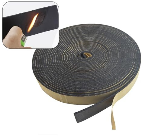 Cinta Autoadhesiva Selladora Goma Espuma Protector Tubos Aire Acondicionado Impermeables Aislamiento Térmico Autoadhesivo Aislante Tubo Aire Acondicionado Cinta Aislante para Envolver Tuberías de Agua