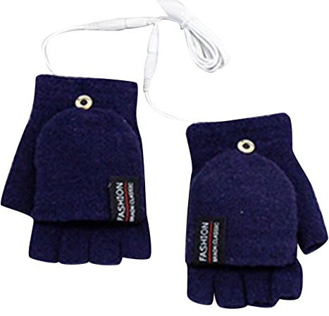 Generisch Winterhandschuhe Wasserdicht Winddicht Herren Damen Thermohandschuhe Kälteschutz Thermohandschuhe Fahrrad Laufen Cabrio Fingerlose Handschuhe Handschuhe Schwarz Ohne Finger (Navy, One Size)