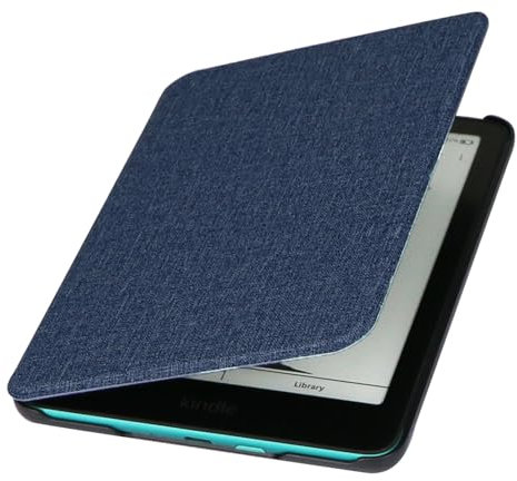 ZhaoCo Étui pour Kindle Paperwhite 7 Pouces 12eme génération 2024 Kindle Colorsoft Signature et Kindle Paperwhite Signature Edition E-Reader, Coque de Protection Mince et Léger Housse - F Bleu