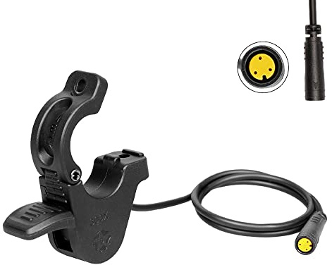 Varstrom E-Bike Daumengas für BAFANG Mittelmotor 300X Schnell-Auslöser | Drossel 3-Pin wasserdichte Drehgaspedal für BBS01 BBS02 BBS-HD Hinter- und Vorderrad-Hubmotor Elektrische Fahrrad Umrüst-Set