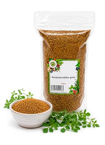 K T 1000 g / 1 Kg Bockshornklee ganz Bockshornkleesaat Bockshornkleesamen -1A Qualität