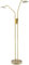 Double Arm Antique Brass Floor Lamp with Dimmer and Colour Control Warm-Cool White | 8w = 880 Lumens | 2700k - 4000k | Adjustable Arms | 160cm x 25cm by Happy Homewares