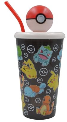 HOX Pokémon Pokéball 3D Trinkbecher – offiziell lizenziert, BPA-frei, wiederverwendbar und kinderfreundliches Trinkgeschirr