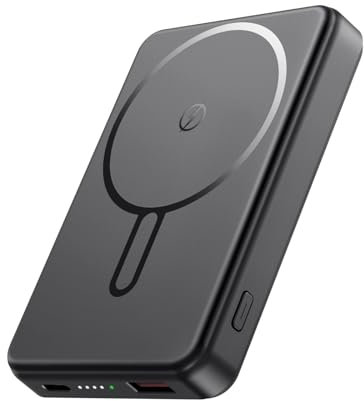 Magnetic Power Bank 12000mAh for MagSafe, QC4.0 22.5W PD20W USB C Output Fast Charging, Secure Wireless Portable Charger for iPhone 16/15/14/13/12 Series