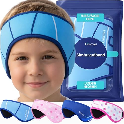 Limmys Swimming Headband for Kids & Adults – Doctor-Inspired Ear Protection, Reinforced Elastic Neoprene Band, Latex-Free Child-Safe Materials, Non-Slip Comfort, Holds Earplugs Securely