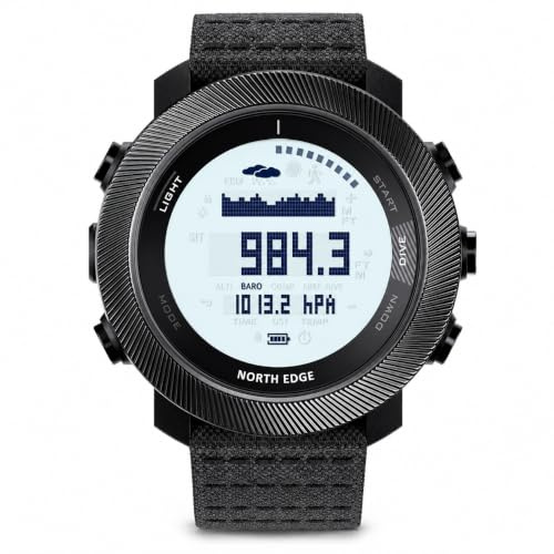 NORTH EDGE Apache-D Reloj de apnea para Hombre, 50 m, Recargable
