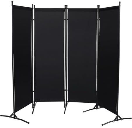 Paravent Raumteiler 4 Teilig Trennwand Umkleide Sichtschutz Wand Raumtrenner Stoff Raumtrenner innen Outdoor 200 x 170 cm
