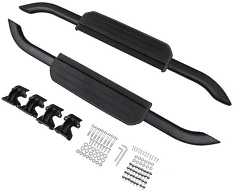 Marchepieds latéraux en alliage d'aluminium, pédales compatibles avec Land Rover Defender 90 2020 2021 2022(1set black)