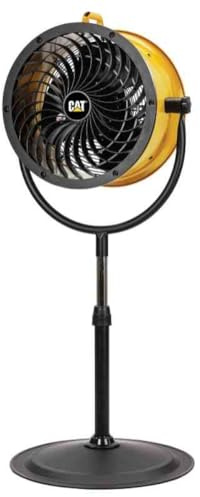 CAT Ventilatore a Piantana HVPD-14AC CT004 Ø 35 cm 120W 4 Velocità 7 m/s 65 m3 al minuto 135 cm Altezza 3m Cavo Ventilatore Potente per Casa e Ufficio