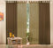 Gardinen Set, 2 x Schlaufenschal Voile, transparent, 245x140, Braun, 2 x Schlaufenschal Voile, transparent, 245x140, Nougat, 6100061000