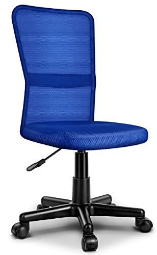 TRESKO® Chaise Fauteuil siège de Bureau Ergonomique, de 7 Couleurs différentes, Lift SGS contrôlé (Bleu)